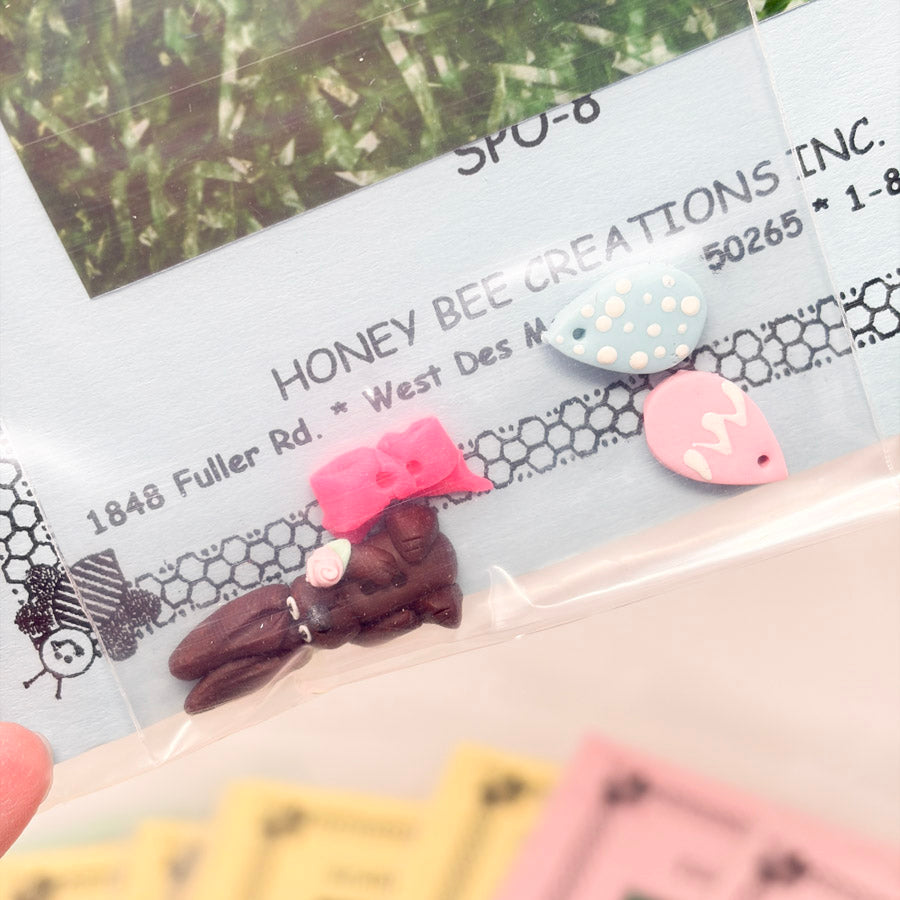 Honey Bee Products Cross Stitch Ornament Patterns with Charm