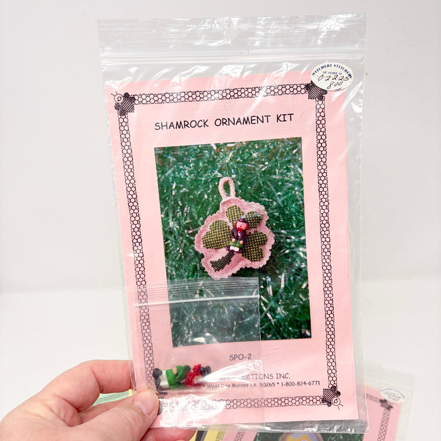 Honey Bee Products Cross Stitch Ornament Patterns with Charm