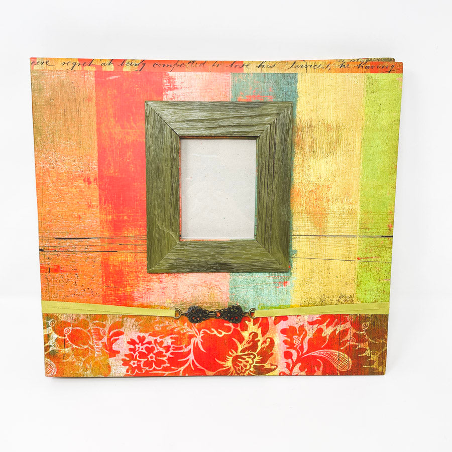 Boho 12 x 12 Album with Wood Frame Cover