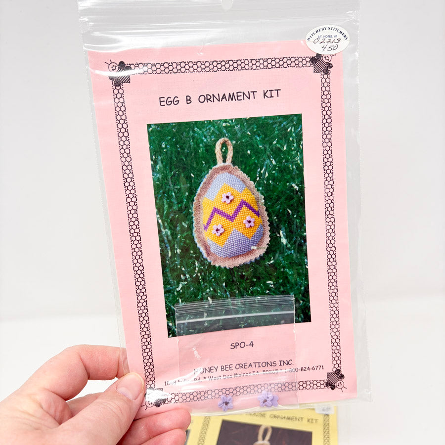 Honey Bee Products Cross Stitch Ornament Patterns with Charm