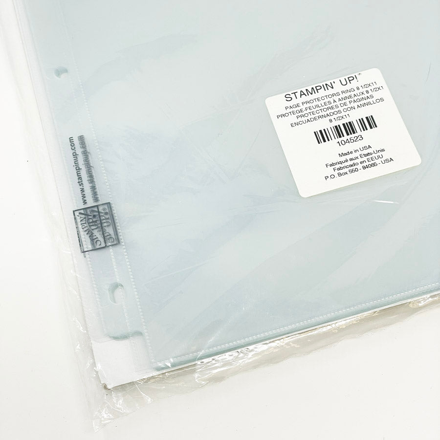 Stampin' Up 8.5 x 11 Page Protecters