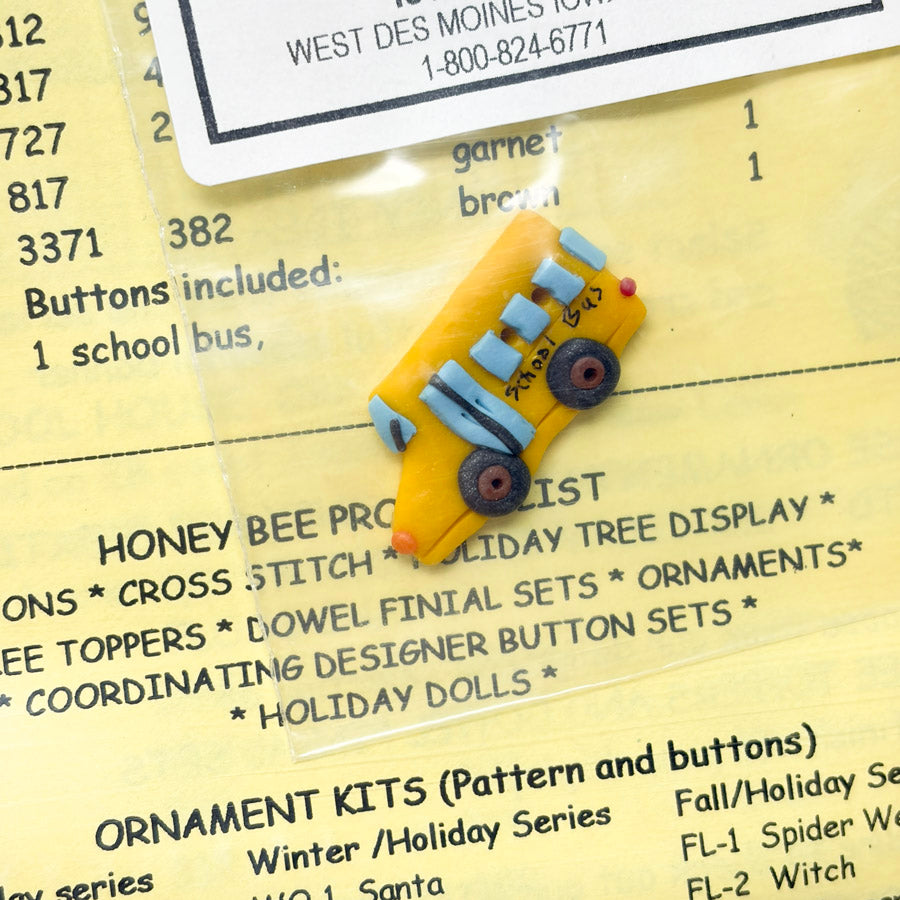 Honey Bee Products Cross Stitch Ornament Patterns with Charm