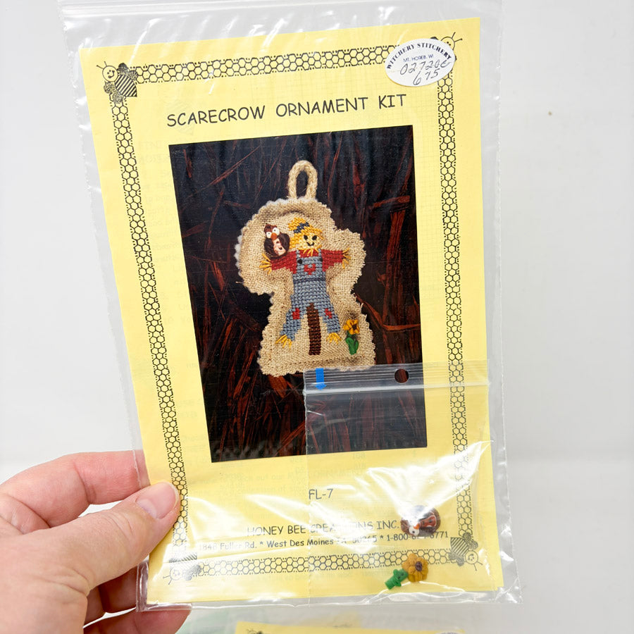 Honey Bee Products Cross Stitch Ornament Patterns with Charm