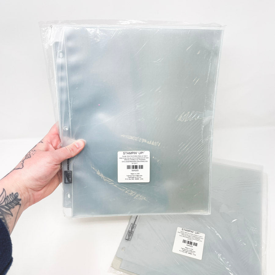 Stampin' Up 8.5 x 11 Page Protecters