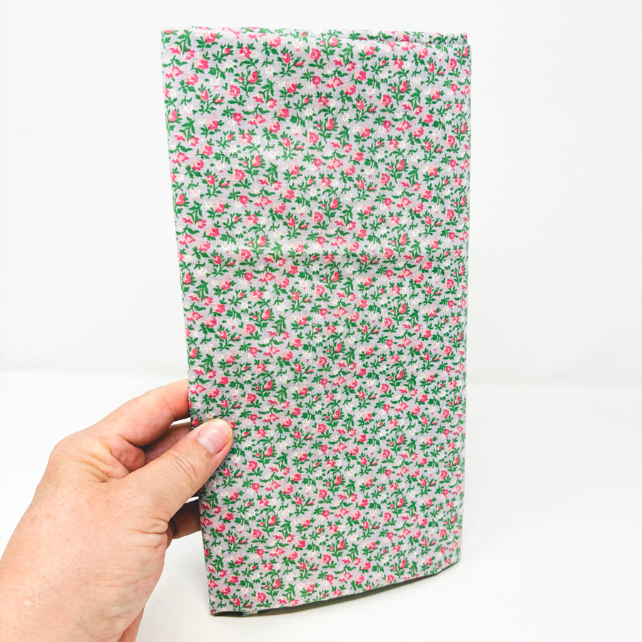 Appx 1 yd (Spots) - Light Pink Floral Cotton Fabric