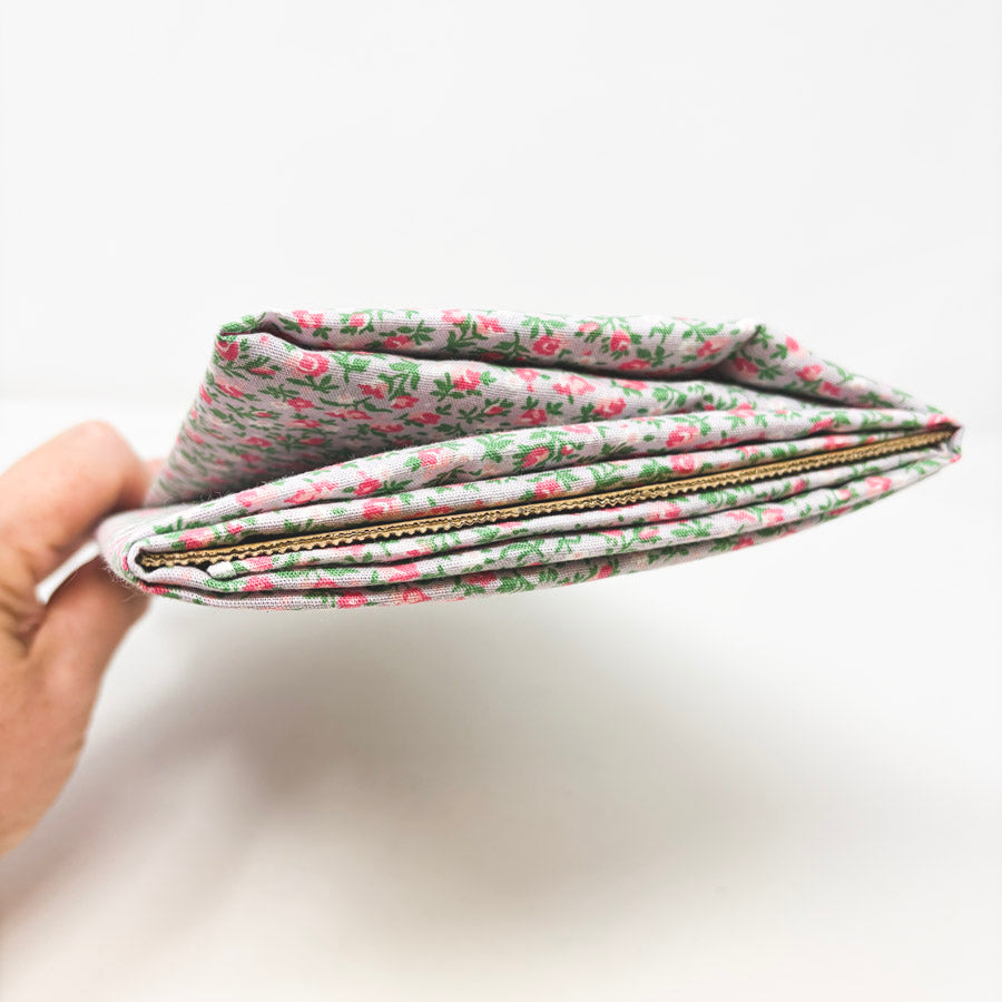 Appx 1 yd (Spots) - Light Pink Floral Cotton Fabric