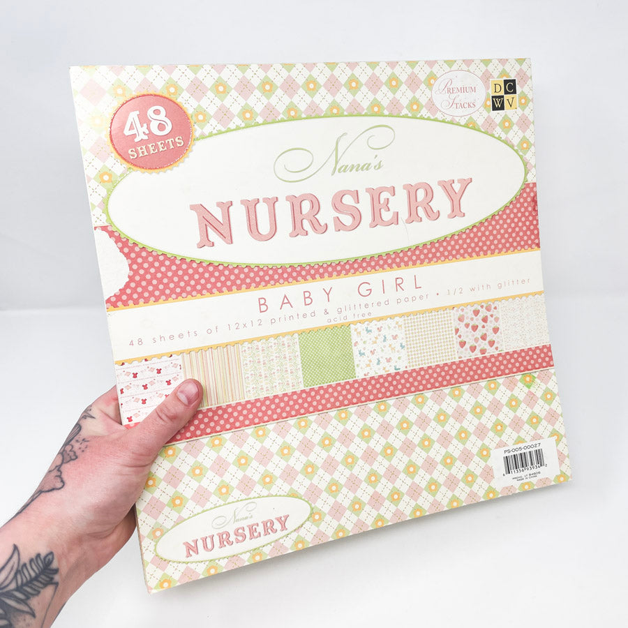 Nana's Nursery Baby Girl 12 x 12 Scrapbook Pad