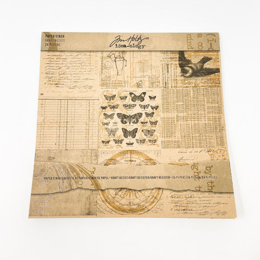 Tim Holtz Idea-ology Kraft Paper 12 x 12 Scrapbook Pad