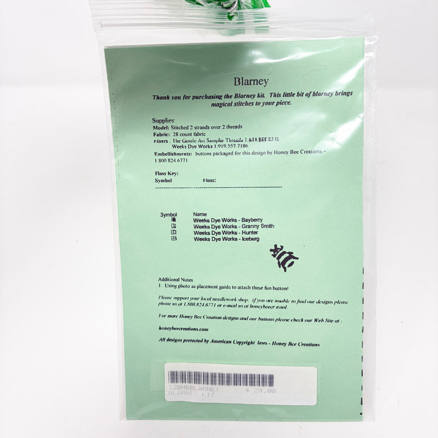 Honey Bee Creations - Blarney Cross Stitch Kit