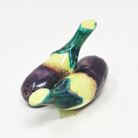 Vintage Eggplant Salt & Pepper Shaker Set
