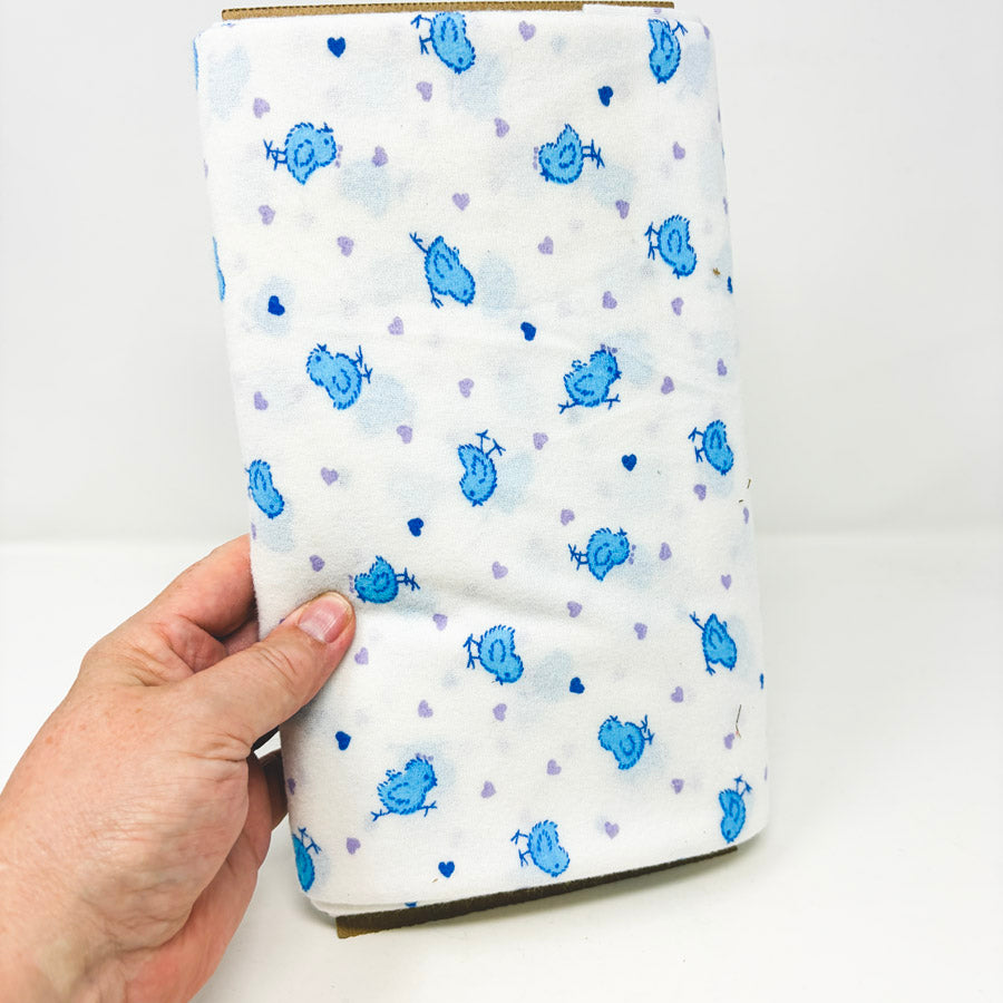 Appx 1 yd - Little Chicks Gauze-y Thin Flannel Fabric