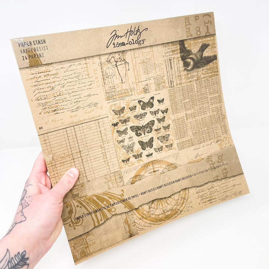 Tim Holtz Idea-ology Kraft Paper 12 x 12 Scrapbook Pad