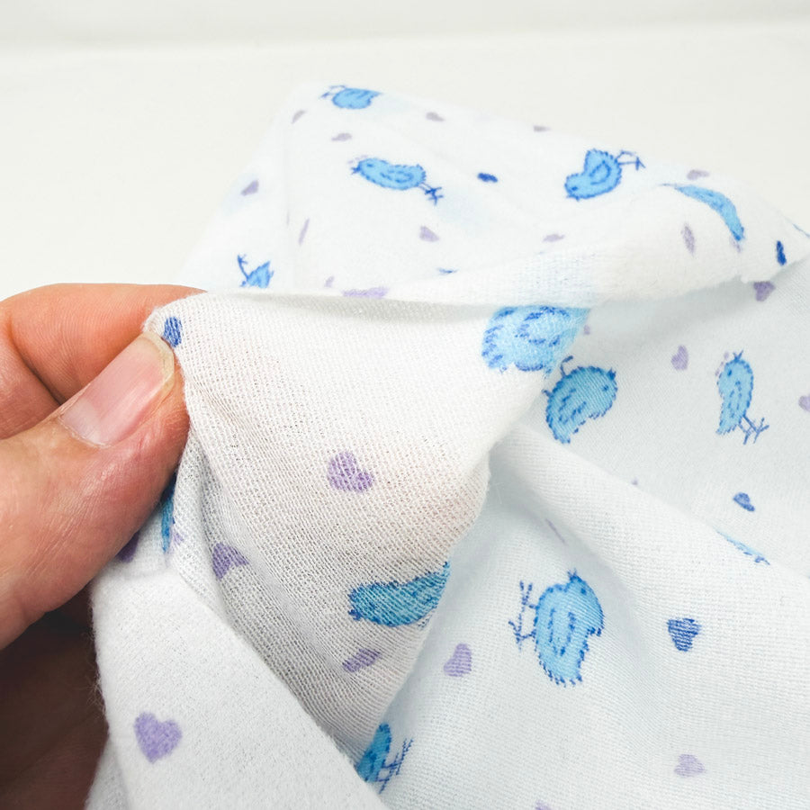Appx 1 yd - Little Chicks Gauze-y Thin Flannel Fabric