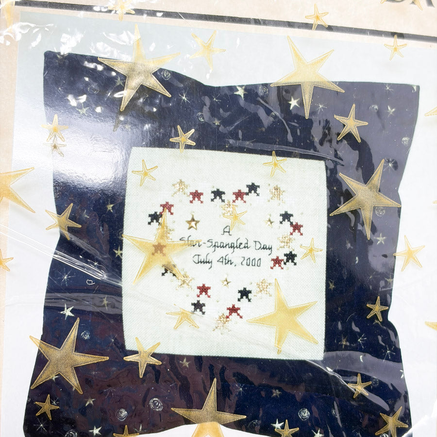 JBW Designs - 4th of July Limited Edition Kit "2000" Cross Stitch Pillow