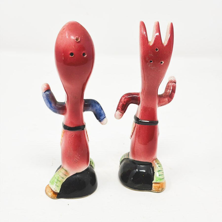 Vintage Spoon and Fork Salt & Pepper Shaker Set