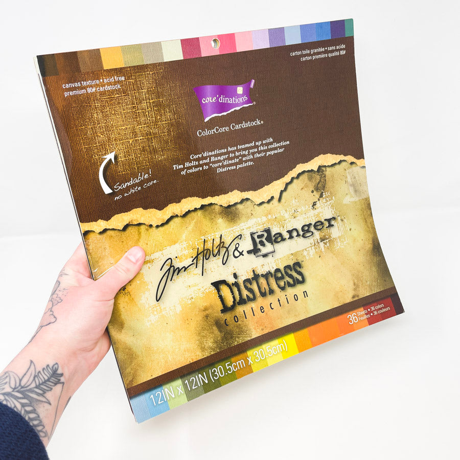 Tim Holtz & Ranger Distress Collection 12 x 12 Scrapbook Pad