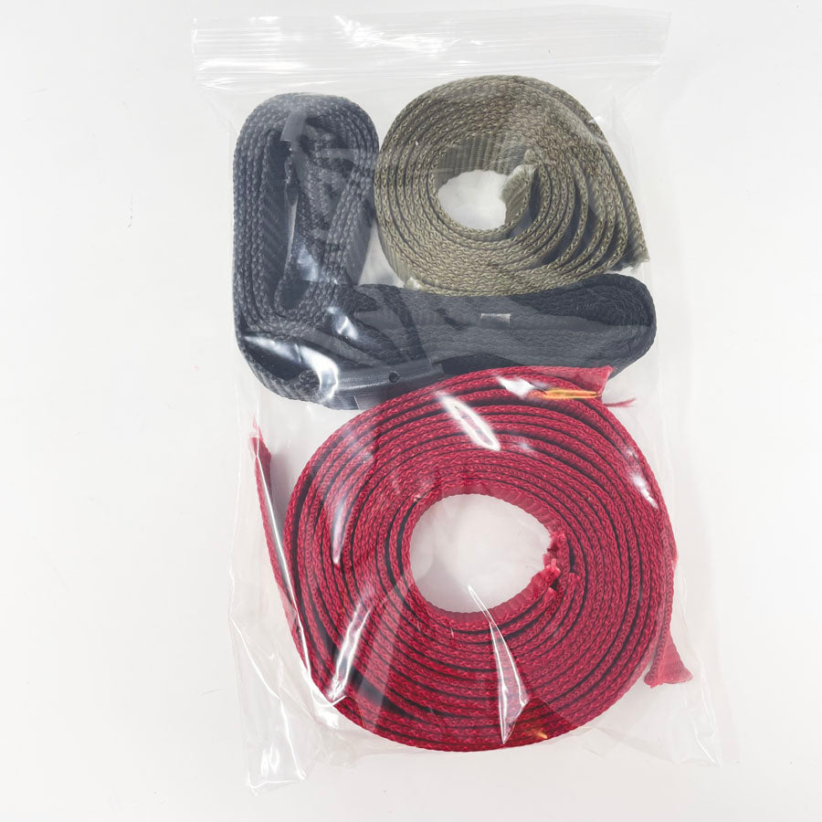 Nylon Strapping Bundle- Red/Green/Black