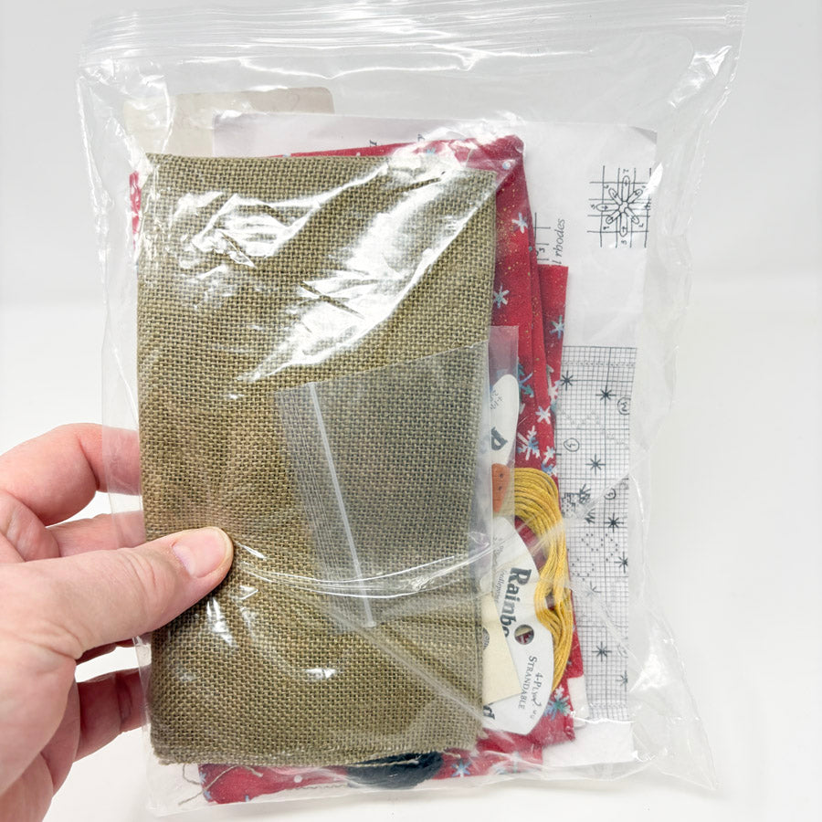 Warm Wishes - Snowman Cross Stitch Kit with Fabric