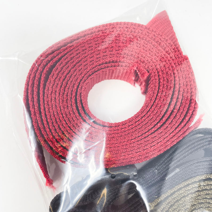 Nylon Strapping Bundle- Red/Green/Black