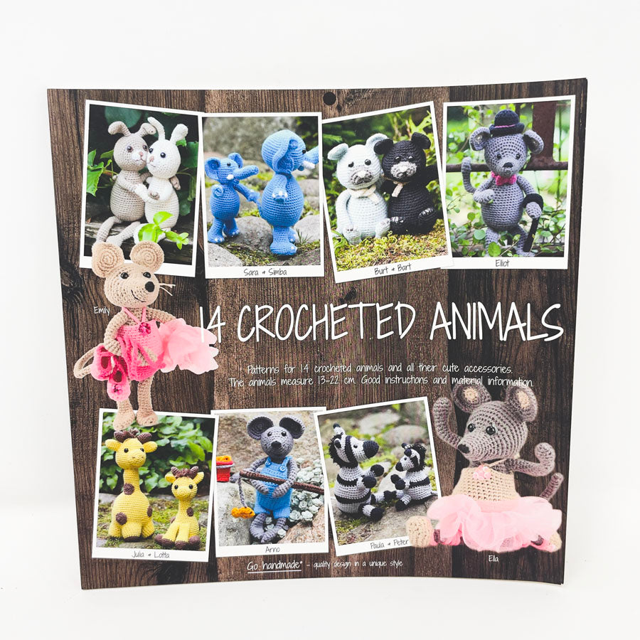 "14 Crocheted Animals" by Go Handmade