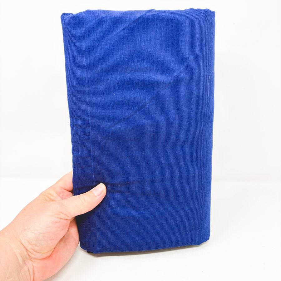 Appx 5 yd - Royal Blue Lightweight Corduroy Fabric