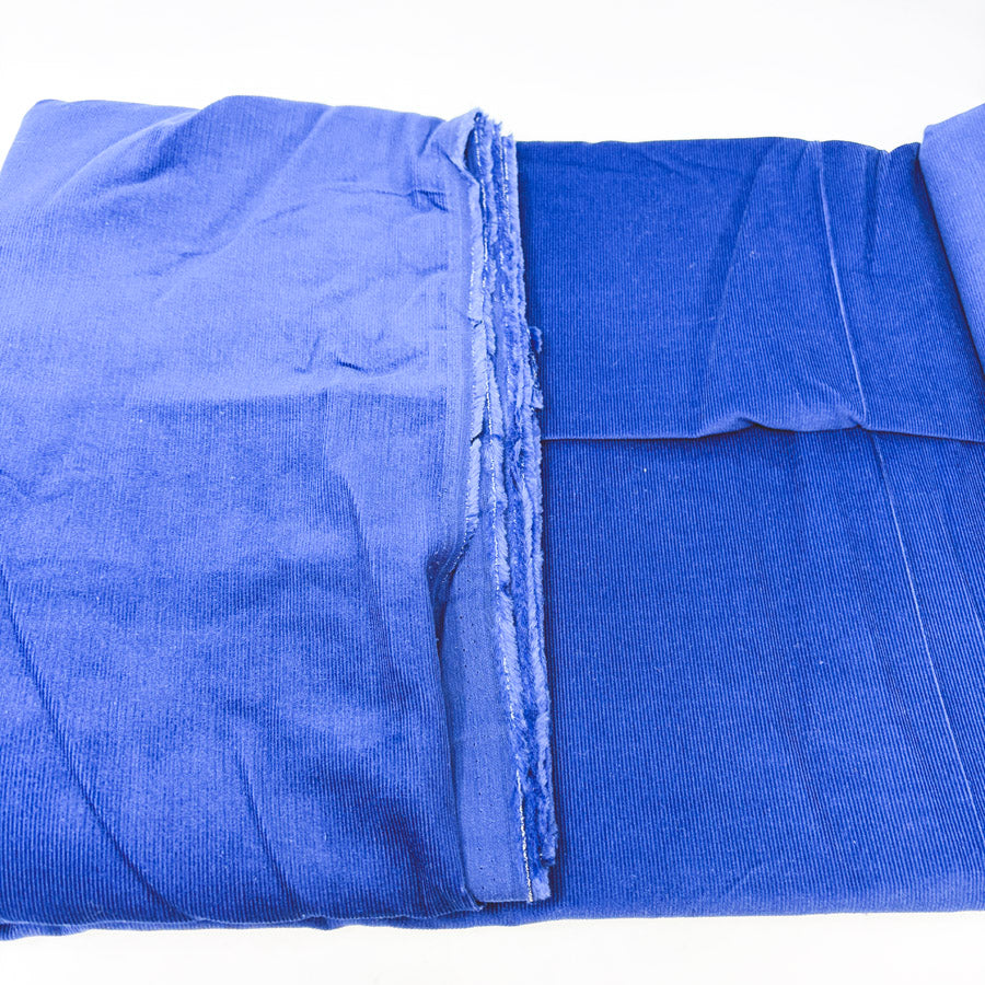 Appx 5 yd - Royal Blue Lightweight Corduroy Fabric