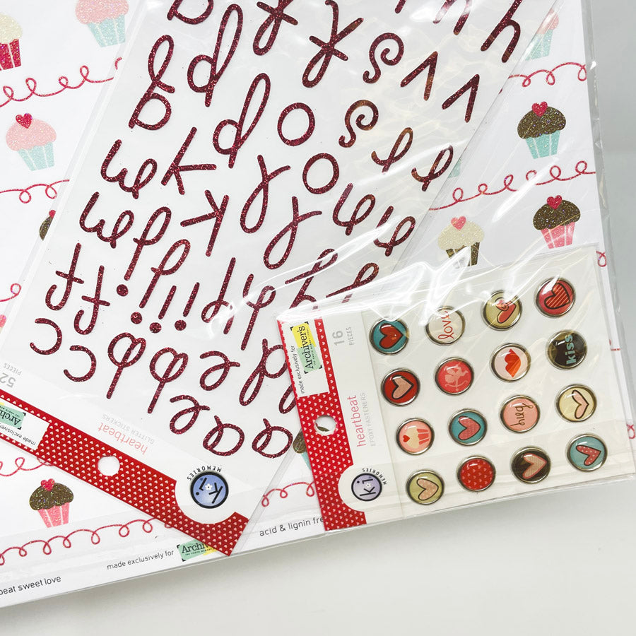 Cupcakes & Alphabet Scrapbook Pack