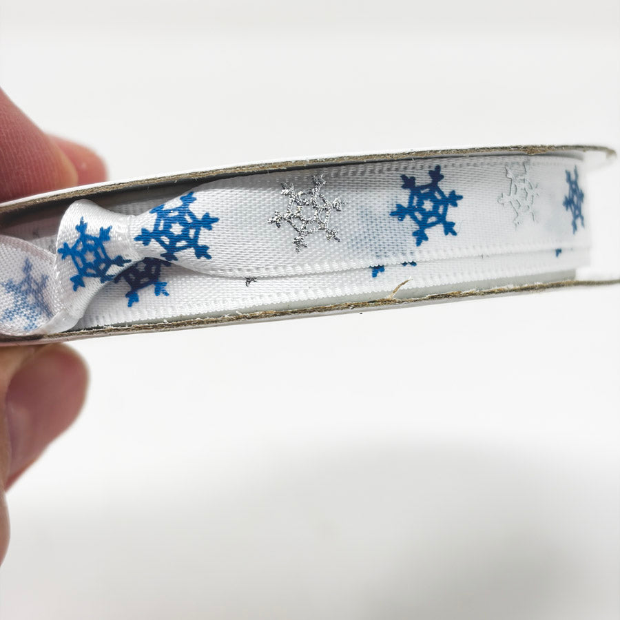 Holiday Cheer Snowflake Ribbon Spool