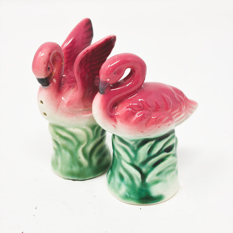 Vintage Lefton’s Pink Flamingo Salt & Pepper Shaker Set