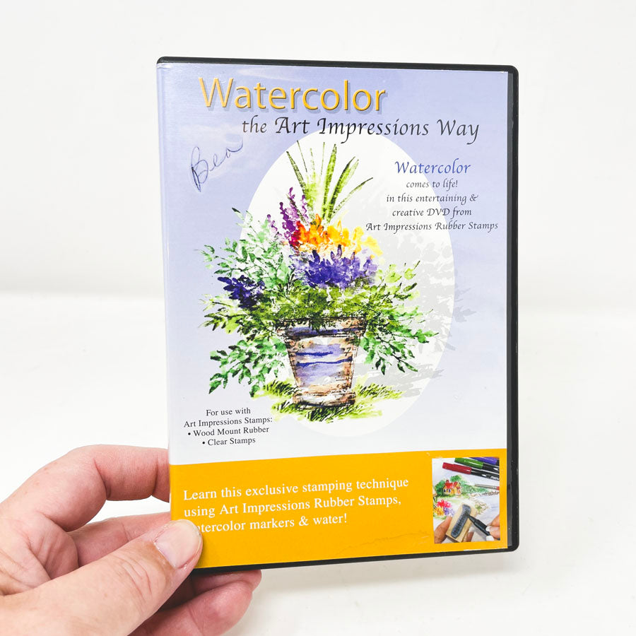 Watercolor Stamping How To DVD - "Watercolor the Art Impressions Way"