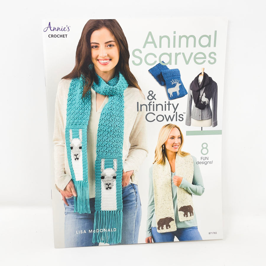 "Animal Scarves & Infinity Cowls" Crochet Booklet by Lisa McDonald