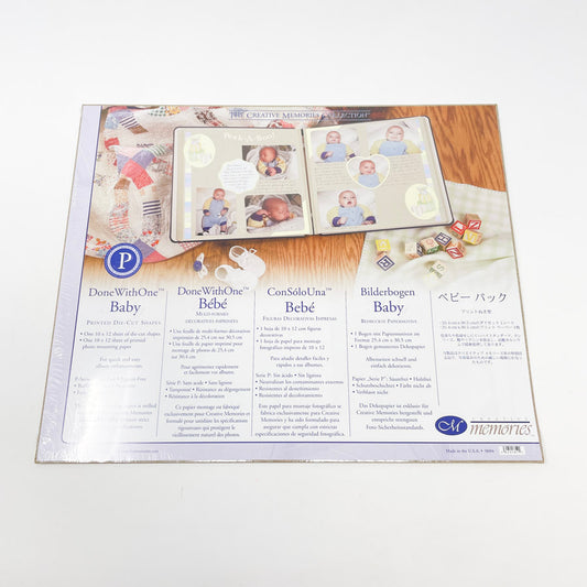 Creative Memories Done with One Baby Die Cut Shapes