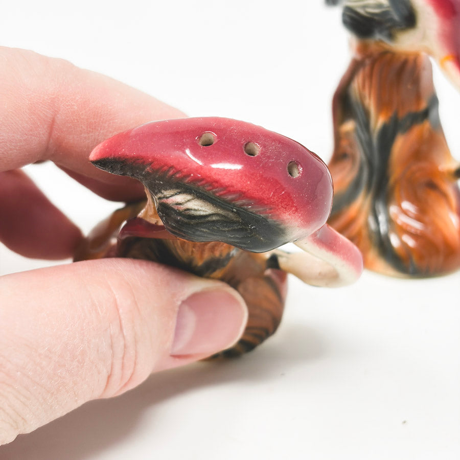 Vintage Hooked Neck Flamingo Salt & Pepper Shaker Set