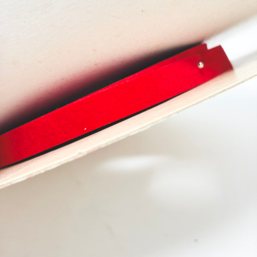 Thin Red Velvet Ribbon Spool