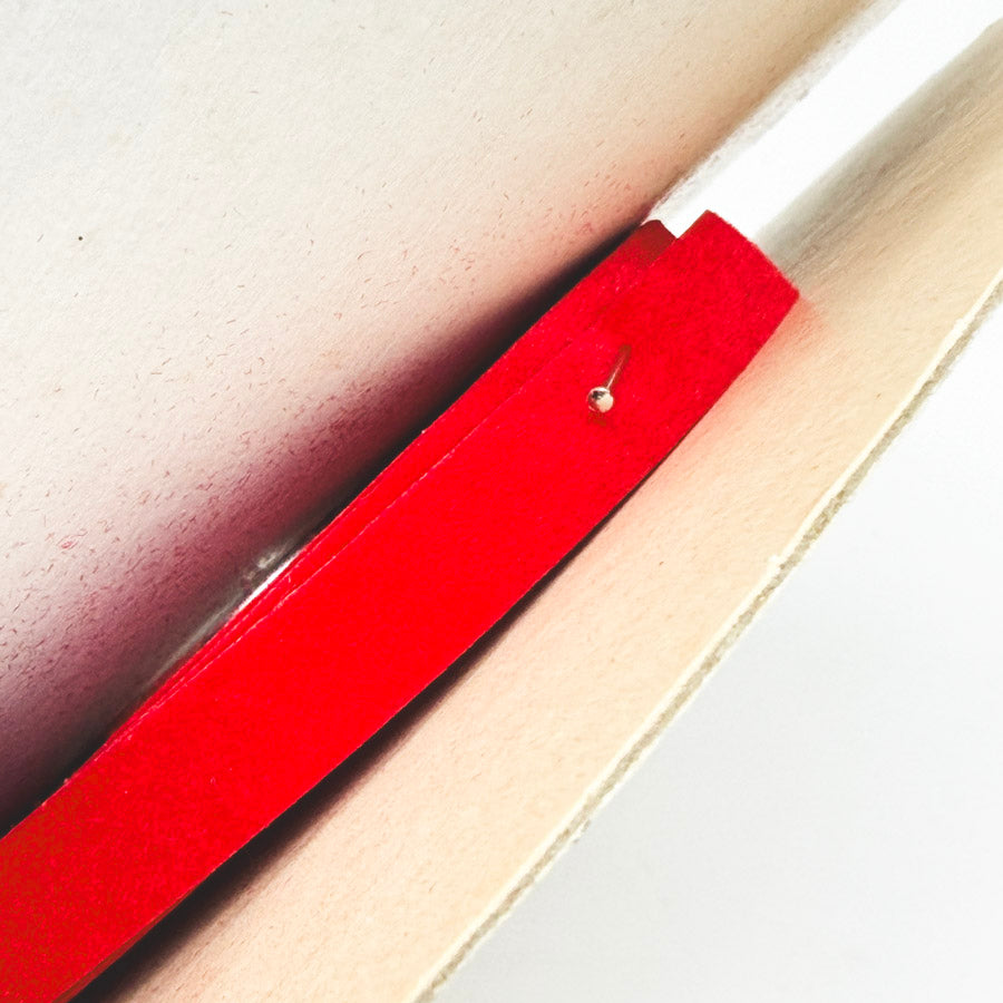 Thin Red Velvet Ribbon Spool