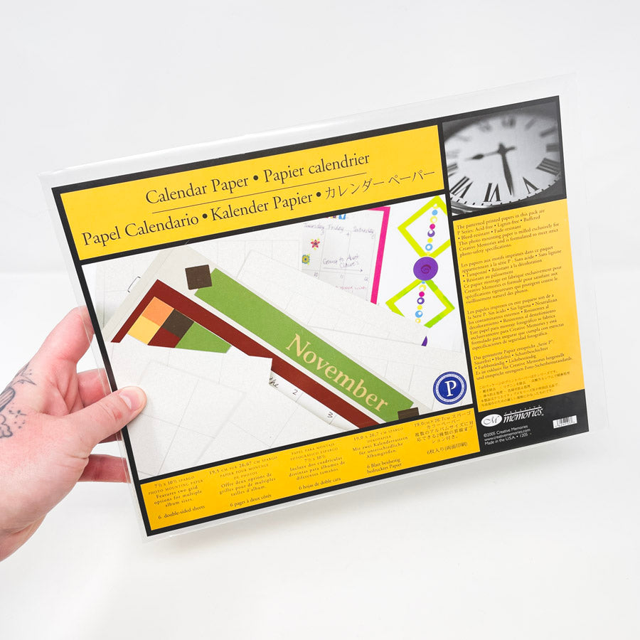 Creative Memories Calendar Paper