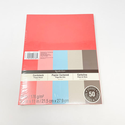 Preppy Beach 8.5 x 11 Cardstock