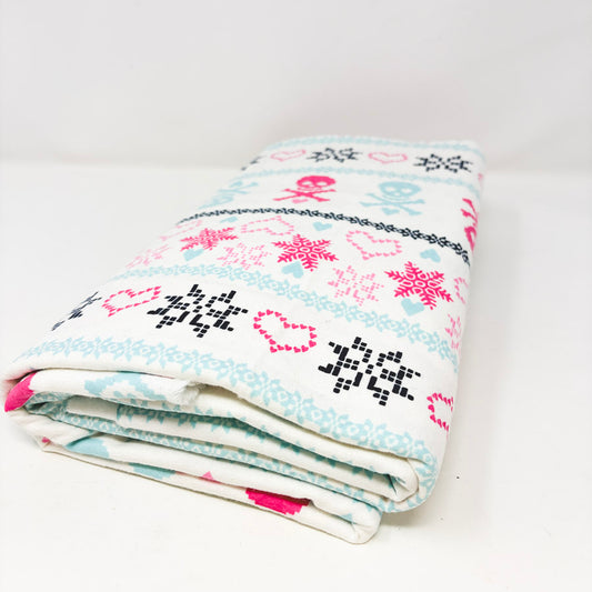 Appx 3 Yds 8-Bit Flannel Fabric