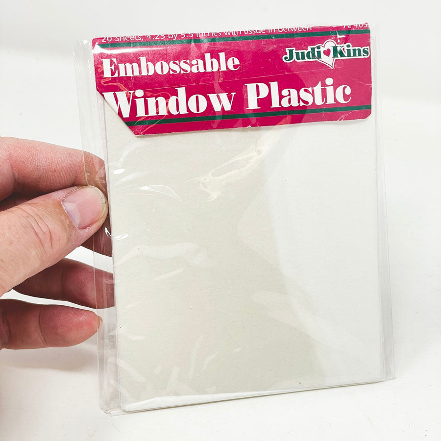 Judikins Embossable Window Plastic Sheets - 4.25" x 5.5"