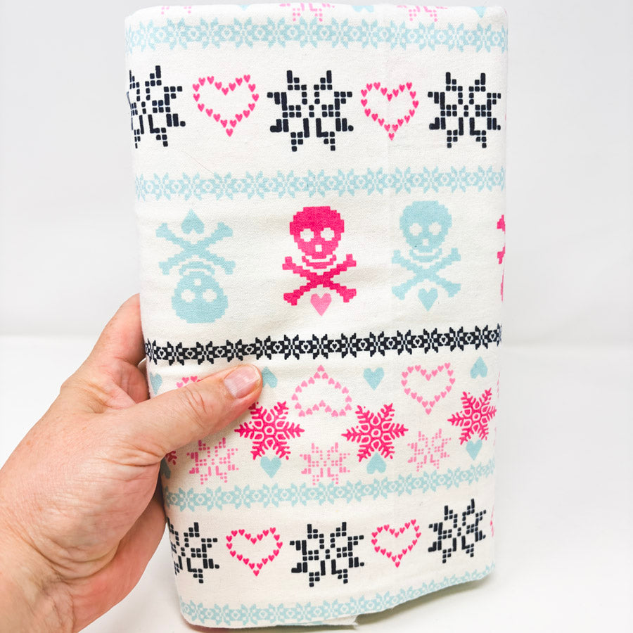Appx 3 Yds 8-Bit Flannel Fabric