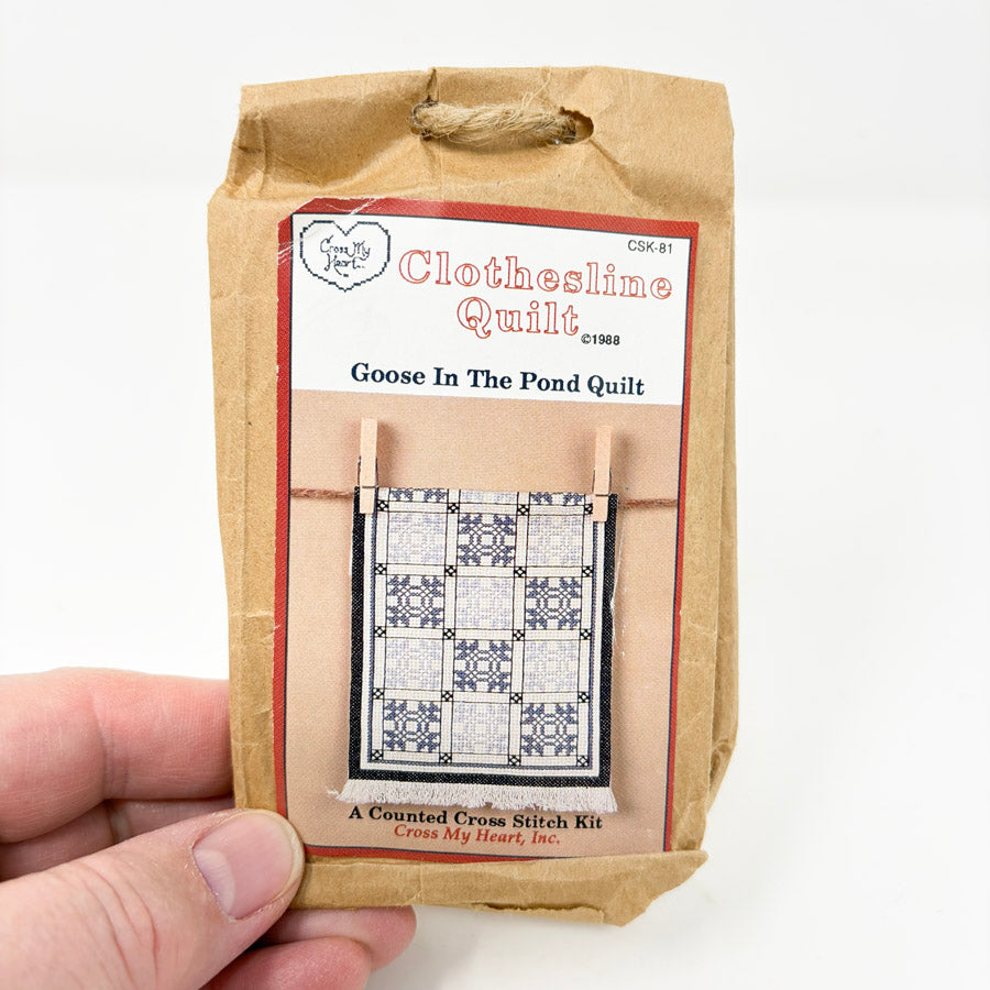 Cross My Heart Goose in The Pond Quilt Cross Stitch Kit