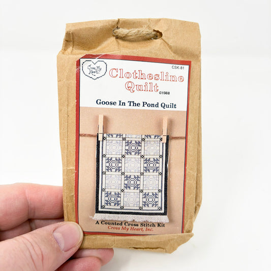 Cross My Heart Goose in The Pond Quilt Cross Stitch Kit