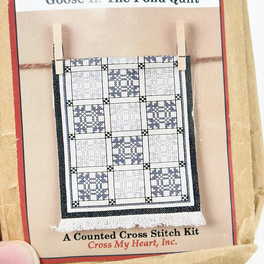 Cross My Heart Goose in The Pond Quilt Cross Stitch Kit