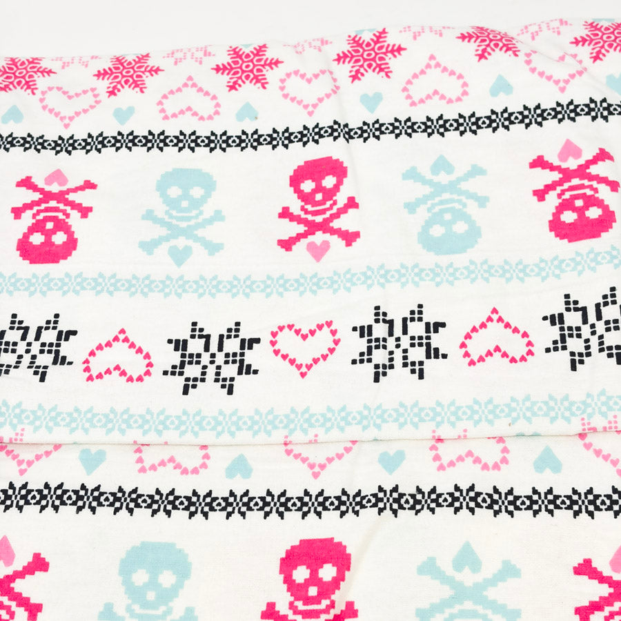 Appx 3 Yds 8-Bit Flannel Fabric