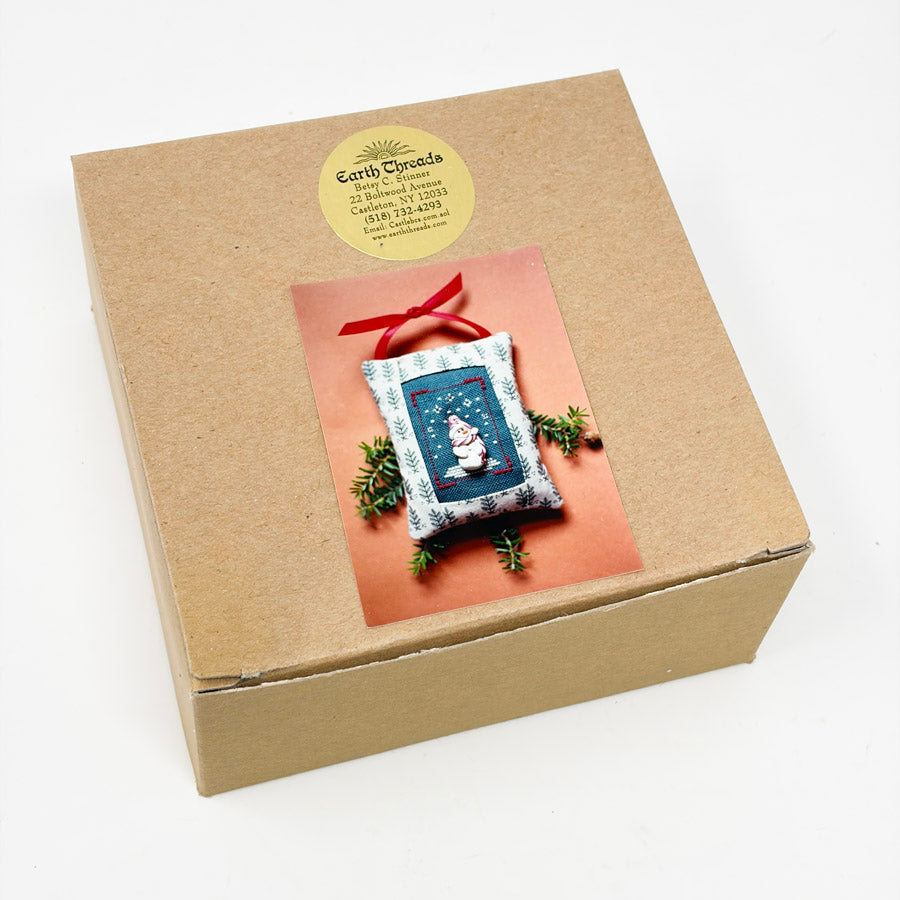 Snow Ho Cross Stitch Pillow Kit