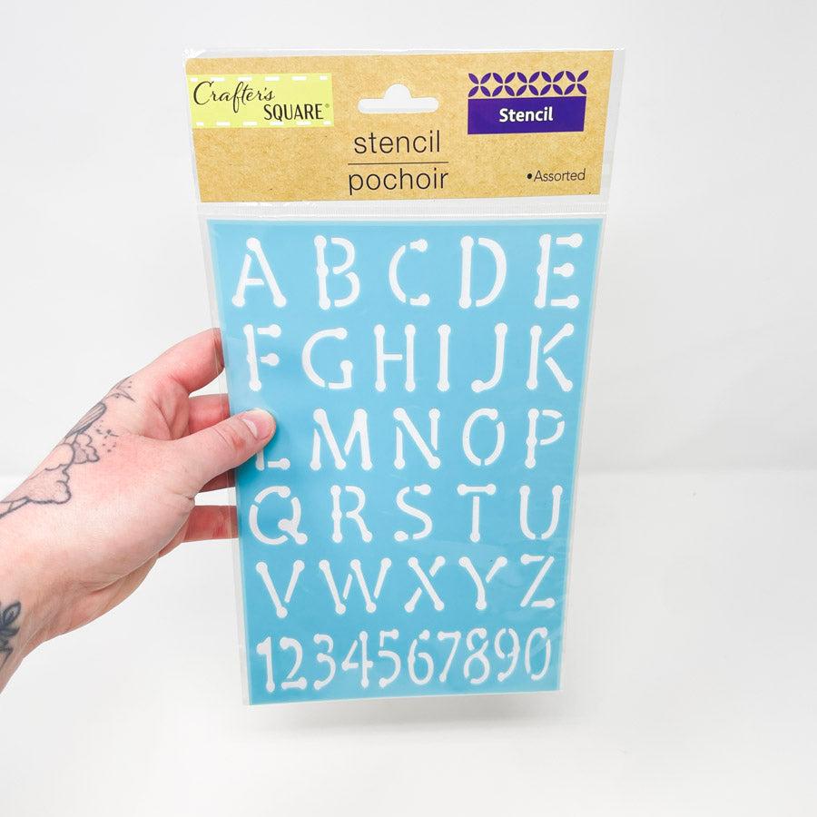 Crafter's Square Alphabet Stencil