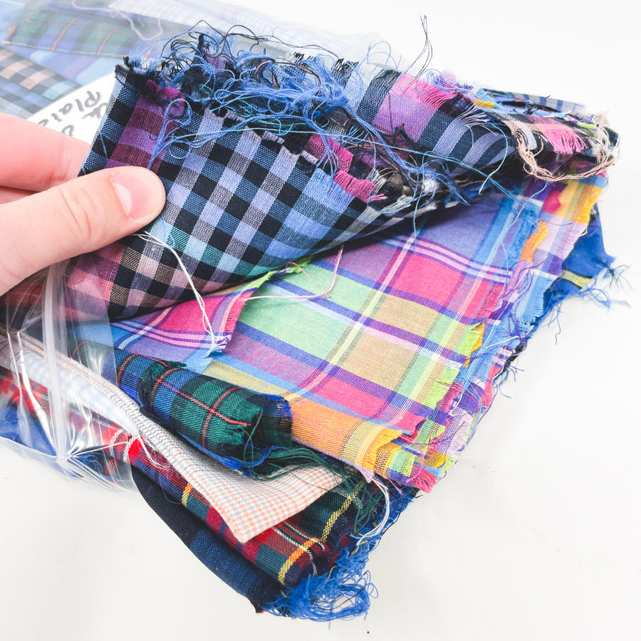 Mostly Madras – Vintage Fabric Scrap Pack