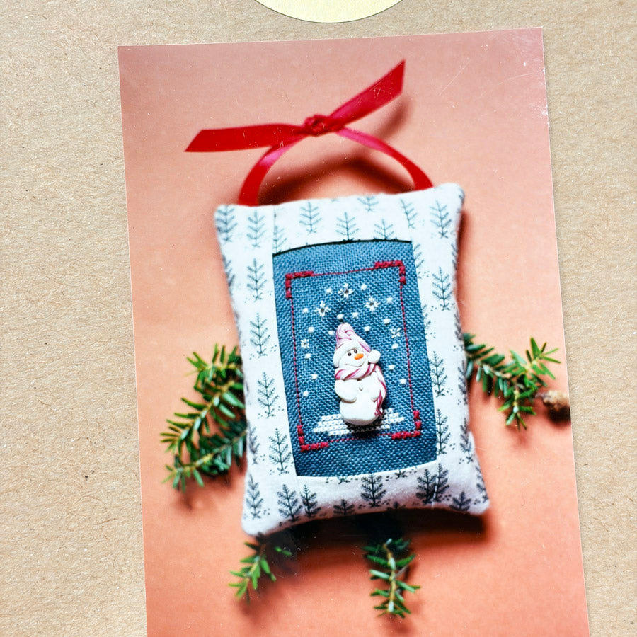 Snow Ho Cross Stitch Pillow Kit