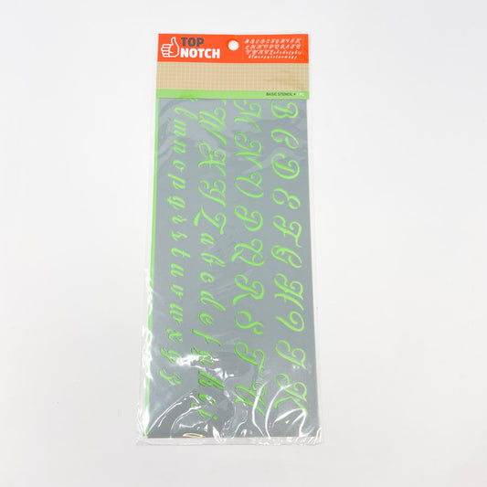 Top Notch Alphabet Stencil