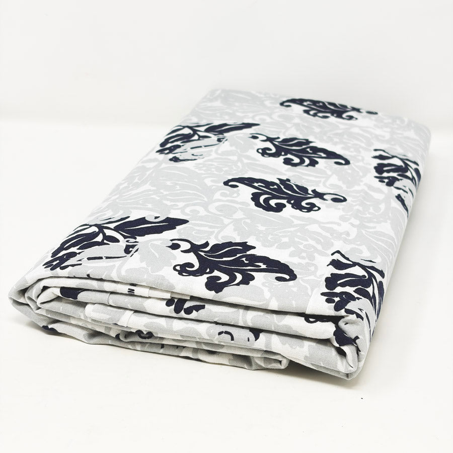 Appx 3 Yds Overlapping Florals Cotton Fabric